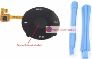 Replacement click wheel Menu button Part for Ipod Classic 6 6th gen A1238 black - Picture 1 of 3