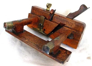 ANTIKES DOPPELFORMFLUGZEUG ATKIN & SONS VIEL MESSING um 1850 - Bild 1 von 8