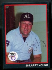 Larry Young #54 signed autograph T&M Sports MLB Umpire Baseball Trading Card
