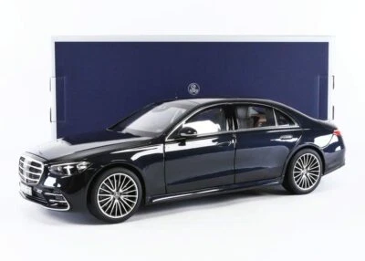 MERCEDES CLASSE S AMG Line W223 2021 Antracite Blu IN Metallo NOREV 183800 1/18 - Immagine 1 di 4