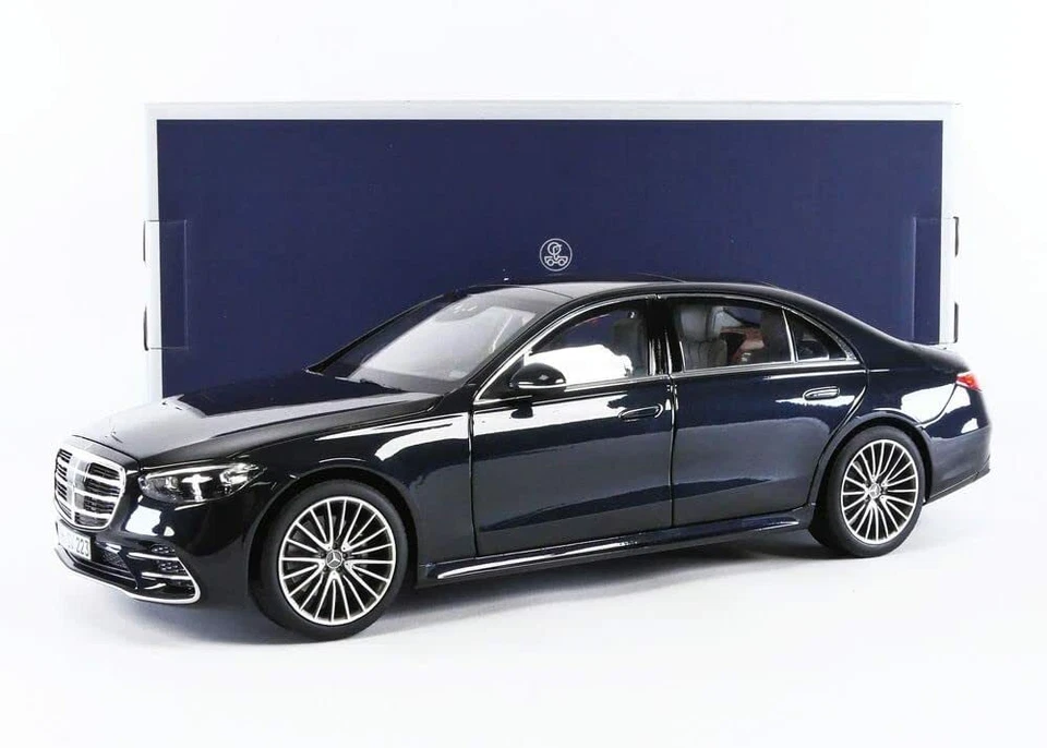 183800 Mercedes S-Class AMG Line W223 Anthracite Blue Norev 1/18