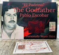 Pablo Escobar Personally Worn Shirt Authentic Remnant COA True Crime