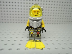 Lego Figur Atlantis Diver Taucher 2 Axel atl016 + Flossen 7977 - Bild 1 von 1