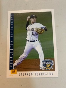 Eduardo Torrealba Card 2019 Charleston River Dogs Team Card