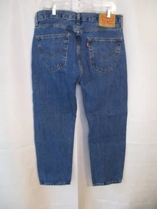 Levi's 505 100% Cotton 34 x 30 Medium Rinse Regular Fit Blue Jeans - Picture 1 of 3