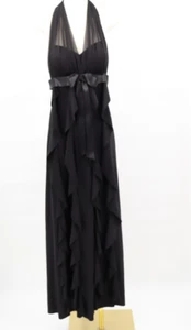 Vestido Jersey Betsy & Adam Illusion Halter Sacacorchos Volantes Bruja Capricho 6 - Imagen 1 de 11