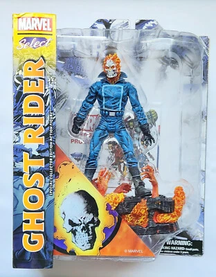 Boneco de ação Diamond Select Marvel Comics Ghost Rider colecionador novo na caixa - Imagem 1 de 2