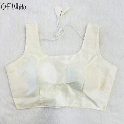 Женская шелковая готовая блузка сари традиционная 16-цветная сшитая болливудская чоли - Изображение 1 из 3