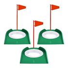 1X(3 Pcs Putting Cup Hole Training Aids Accessories Training Putters With Plasti