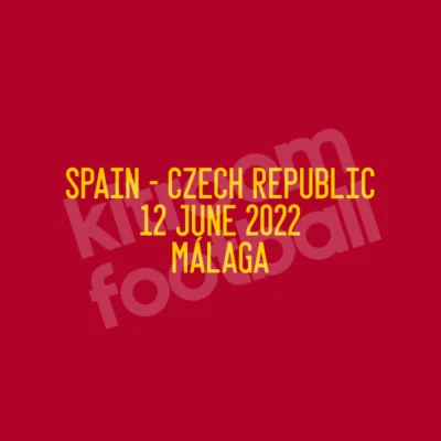 2022 Spain Match Detail MDT Patch vs Czech Republic UEFA Nations League Repro - Photo 1/3