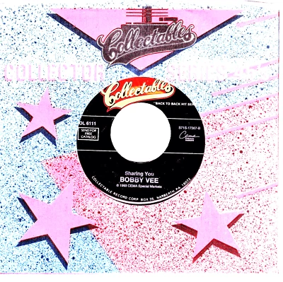 Bobby Vee:         SHARING YOU / BEAUTIFUL PEOPLE .. 45 RPM 4534 - Image 1 of 3