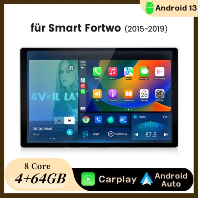 13.1" Autoradio Carplay Android13 Für Mercedes Benz Smart 2016 GPS Navi BT 4+64G - Bild 1 von 4