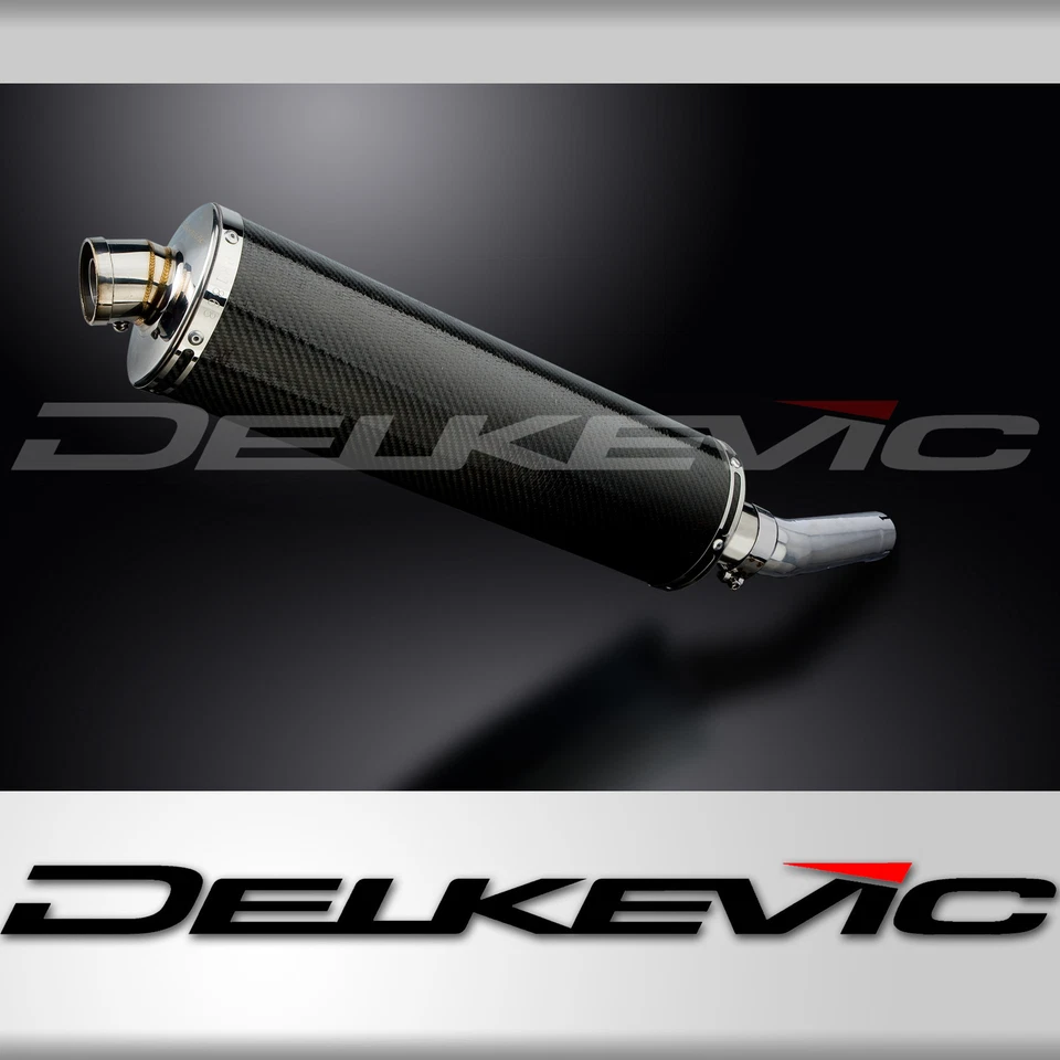 Kit silenciador escape carbono ovalado 18" Honda CBR600 F3 1995-1998 Delkevic Slip On Foto 1 de 4