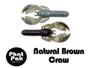 Phat Pak Cebos - Señuelo de pesca de lubina Beasty Bug Craw plástico suave 15ct 3,8" - Imagen 1 de 27