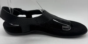 Sandalias Vionic Negro Terra Cuero Guijarro Correa Hebilla Cierre Talla 10/41 - Imagen 1 de 9