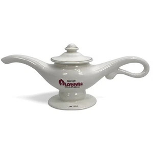 Vintage The New Aladdin Hotel & Casino Las Vegas Keramik Genie Lampe Teekanne RAR - Bild 1 von 13