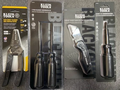 Klein Tools Blackout Ltd Ed. 4pc. Set/Series - 11-in-1, Stripper, Knife, 2pc. - Image 1 of 4