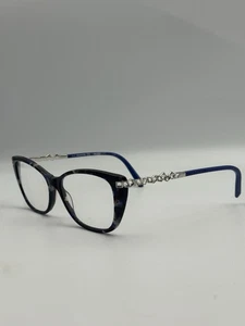 Swarovski SK5343 55A Blue Purple Havana Cat Eyeglasses Frame Only! - Picture 1 of 5