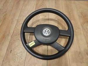 Volante VW Polo 9N 9N3 cuero 4 radios 6Q0419091G airbag 1T0880201A original - Imagen 1 de 7