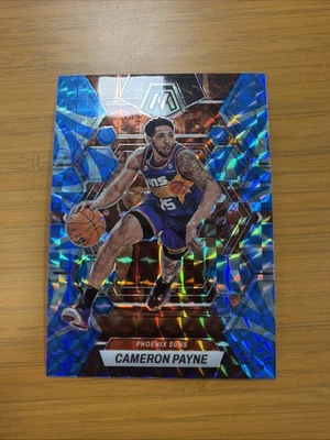 Mosaico Panini 2022-23 Cameron Payne #169 azul reactivo Prizm paralelo Foto 1 de 2
