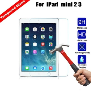 Tempered Glass Screen Protector For iPad mini 1 2 3 4 5 A1599 A1600 A1489 A1490 - Picture 1 of 14