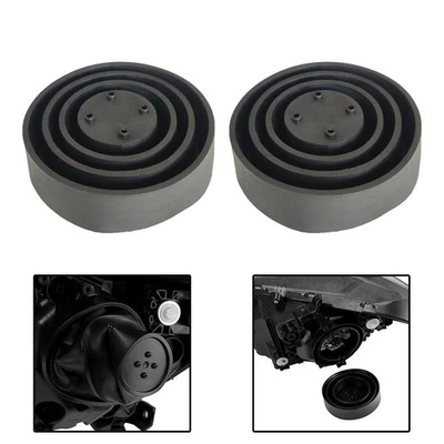Pair Car Headlight Rubber Seal Cap Dust Cover LED HID Xenon Kit 55-95mm - Image 1 of 4
