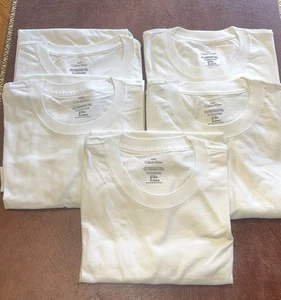 Calvin Klein CLASSIC FIT 100% Baumwolle 5 Rundhals T-Shirts Unterhemden Medium Herren - Bild 1 von 2