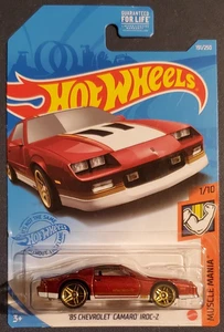 Hot Wheels '85 Chevrolet Camaro Iroc-Z Muscle Mania 1/10 Red - Picture 1 of 9