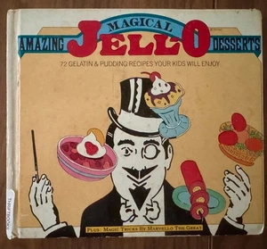 1977 Cookbook Amazing Magical Jell-O Desserts - Foto 1 di 6