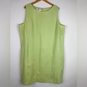 Talbots Light Green Irish Linen Dress - Picture 1 of 9