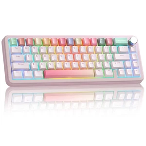 B68 Wireless Mechanical Keyboard,Tri-Mode BT5.0/2.4GHz/USB-C,Cute PBT Keycaps... - Picture 1 of 9