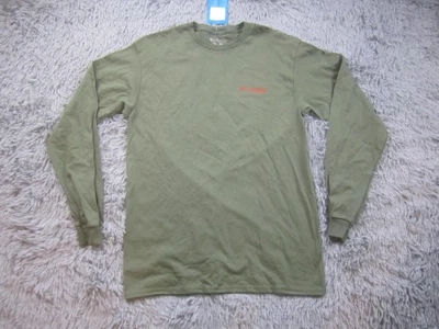 Columbia PHG Shirt Mens Medium Green Long Sleeve Performance Hunting Graphic - Image 1 of 4