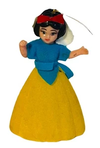 Vintage Walt Disney Productions SNOW WHITE Christmas Ornament Flocked Sears 70s - Picture 1 of 4
