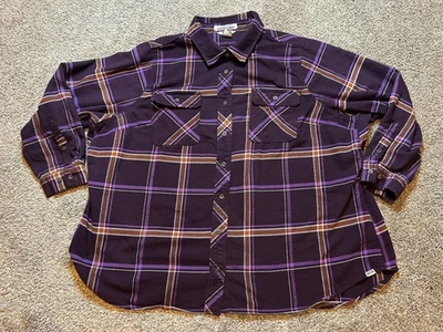 Camisa Duluth Feminina 3X Plus Multicolorida Folclore Camisa Flanela LS 56462 - Imagem 1 de 4