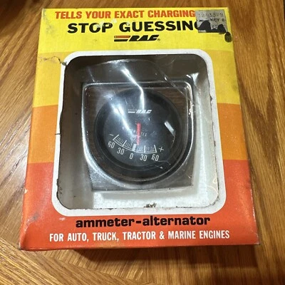 DE COLECCIÓN NOS RAC Modelo Nº 468 ALTERNADOR MEDIDOR Amperios Grano Madera Cromo Foto 1 de 4