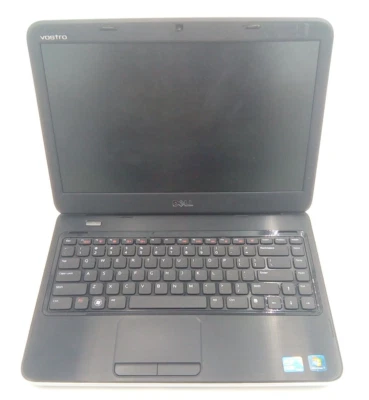 Dell Vostro 1440 Laptop USED i3 2.4GHz 2GB RAM 250 GB HDD DVD-RW - Image 1 of 4
