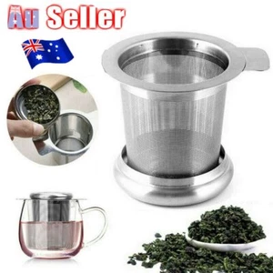 Stainless Steel Mesh Tea Infuser Metal Cup Strainer Loose Leaf Filter BY - Picture 1 of 9