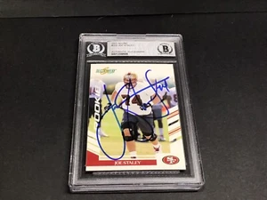 Joe Staley Signed 2007 Score Rookie Card #325 RC 49ers Auto Beckett BAS COA 1I - Picture 1 of 7