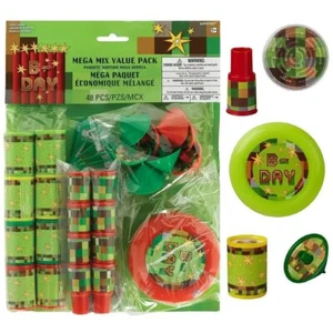TNT Minecraft Style Mega Mix Favours 48pcs Value Pack Birthday Party Bag Fillers - Picture 1 of 3