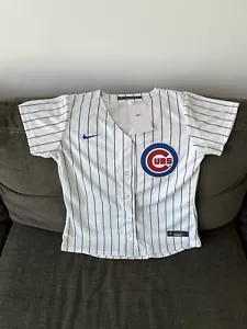 Nike Authentic Chicago Cubs White Home MLB Baseball Jersey Women’s Sz: Medium - Picture 1 of 6