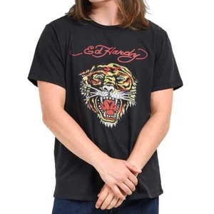 Ed Hardy Mens Graphic T-Shirt Rhinestone Tiger MSRP: $85.00 - Picture 1 of 5