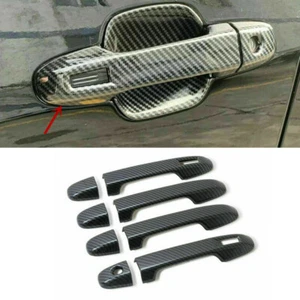 Cubierta de manija de puerta de fibra de carbono 8 piezas para Subaru Forester 2019-2024 - Imagen 1 de 5