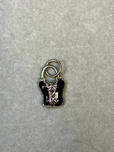 Vintage Swimsuit Bathing Suit Corset Clothes Beach Bustier Charm Pendant 3766 - Picture 1 of 2