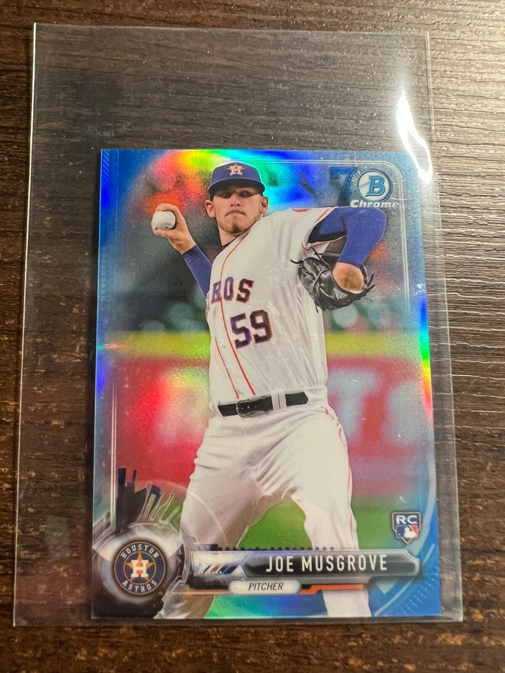 A117,362 - 2017 Bowman Chrome Mini 70th Blue Refractor #92 Joe Musgrove/70 - Image 1 of 1