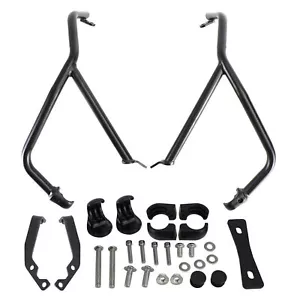 Upper Engine Guards Crash Bars Black Fit For Yamaha Tenere 700 Xt 700Z 19-21 D2 - Picture 1 of 12