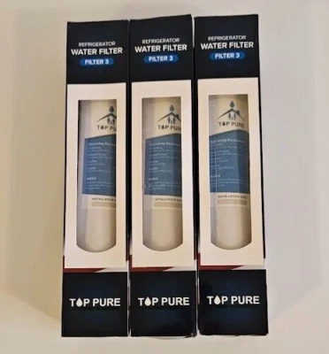NEW! 3 Pack Top Pure Refrigerator Water Filter #3 - Image 1 of 2