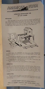 ORIGINAL AMERICAN FLYER #M3438 INSTRUCTIONS FOR #787 LOG LOADER - Picture 1 of 2