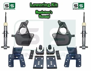 16-18 Silverado Sierra 3" / 5" Drop Lowering KIT STAMPED / ALUM ARMS 3/5 STRUTS - Picture 1 of 2