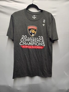 Florida Panthers 2023 NHL Eastern Conference Champions Hockey Tshirt Size Medium - Picture 1 of 5