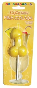 Little Genie Cocktails Flavored Sucker Pina Colada 1.1 ounces, New - Picture 1 of 2